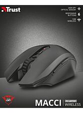 TRUST MACCI WIRELESS GAMING MOUSE GXT 115 (SENSOR OPTICO DE 2.400 PPP REALES)