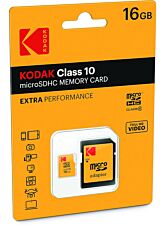 KODAK CLASS 10 MICROSDHC 16GB + ADAPTER