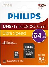 PHILIPS UHS-I MICRO SDXC CARD 64GB  + ADAPTER