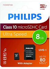PHILIPS UHS-I MICRO SDXC CARD 8GB  + ADAPTER