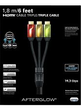 AFTERGLOW TRIPLE CABLE HDMI 6' (ROJO/DORADO/VERDE) + HDMI