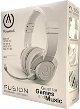 POWER A FUSION WIRED GAMING HEADSET WHITE (PS4/XBONE/SWITCH/PC/MAC)