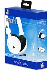 4GAMERS STEREO GAMING HEADSET PRO4-10 BLANCO (OFICIAL)