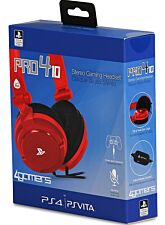 4GAMERS STEREO GAMING HEADSET PRO4-10 ROJO (OFICIAL)
