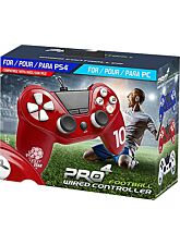 PRO 4 FOOTBALL WIRED CONTROLLER ROJO (RED) (PS4/PS3/PC)