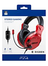 BIGBEN STEREO GAMING HEADSET ROJO (PS4) (OFFICIAL)