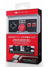 MY ARCADE GAMEPAD COMBO KIT (WIRELESS GAMEPAD + ENTENDER CABLE) (NES/Wii/Wii U)