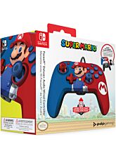 PDP FACEOFF WIRED CONTROL+AUDIO WIRED CONTROLLER  SUPER MARIO BLUE/RED(AZUL/ROJO)