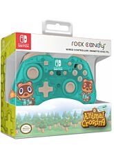 ROCK CANDY WIRED CONTROLLER ANIMAL CROSSING NEW HORIZONS BLUE (AZUL)