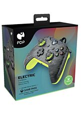 PDP WIRED CONTROLLER ELECTRONIC CARBON + GAME PASS 1 MES (XBONE/PC)