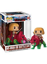 FUNKO POP!: MASTERS OF THE UNIVERSE - HE-MAN ON BATTLE CAT (FLOCKED) 10' (84) SPECIAL EDITION
