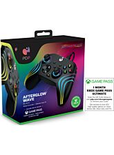 PDP AFTERGLOW WAVE WIRED CONTROLLER BLACK (NEGRO) + GAME PASS 1 MES (XBONE)