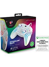 PDP AFTERGLOW WAVE WIRED CONTROLLER WHITE (BLANCO) + GAME PASS 1 MES (XBONE)